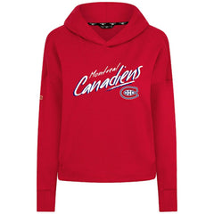 Montreal Canadiens Levelwear Women's Sweet Sizzle Tri-Blend Cropped Pullover Hoodie - Red | NHL online