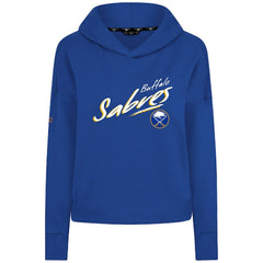 Buffalo Sabres Levelwear Women's Sweet Sizzle Tri-Blend Cropped Pullover Hoodie - Royal | NHL near me