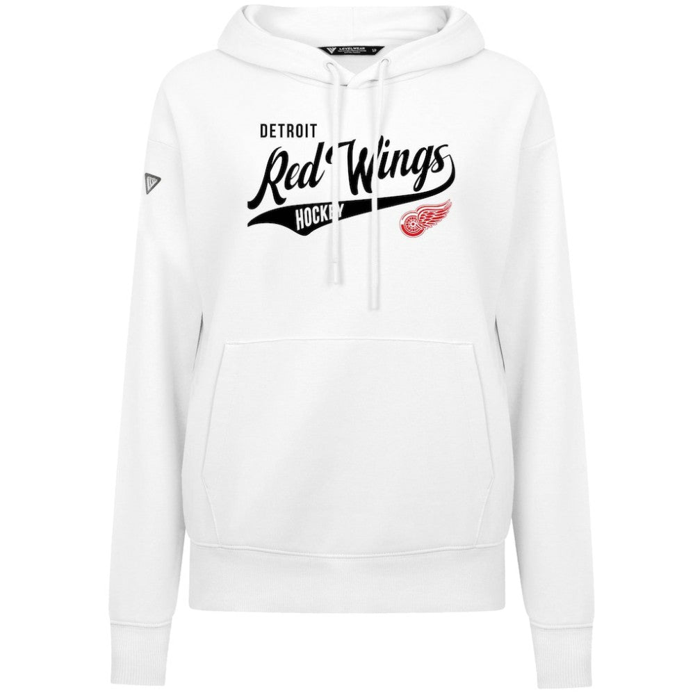 Detroit Red Wings Levelwear Women's Adorn Glide Pullover Hoodie - White | NHL on sale