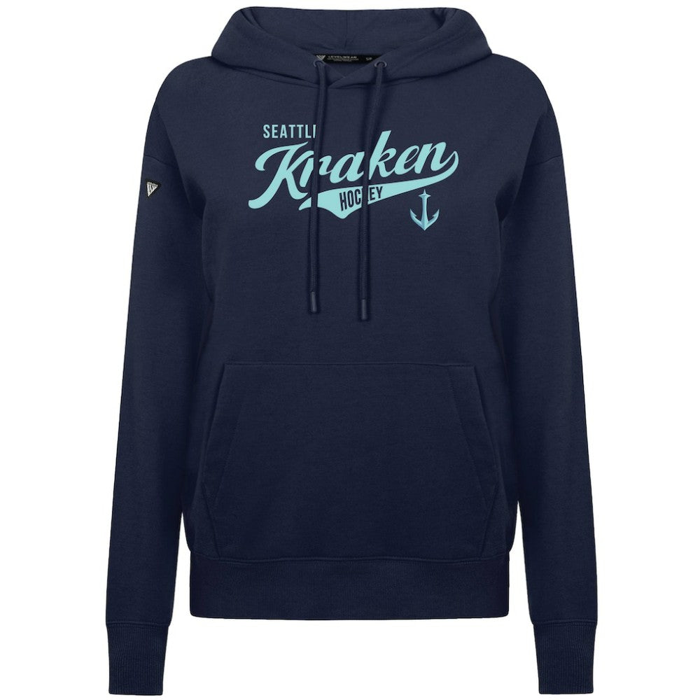 Seattle Kraken Levelwear Women's Adorn Glide Pullover Hoodie - Deep Sea Blue | NHL near me