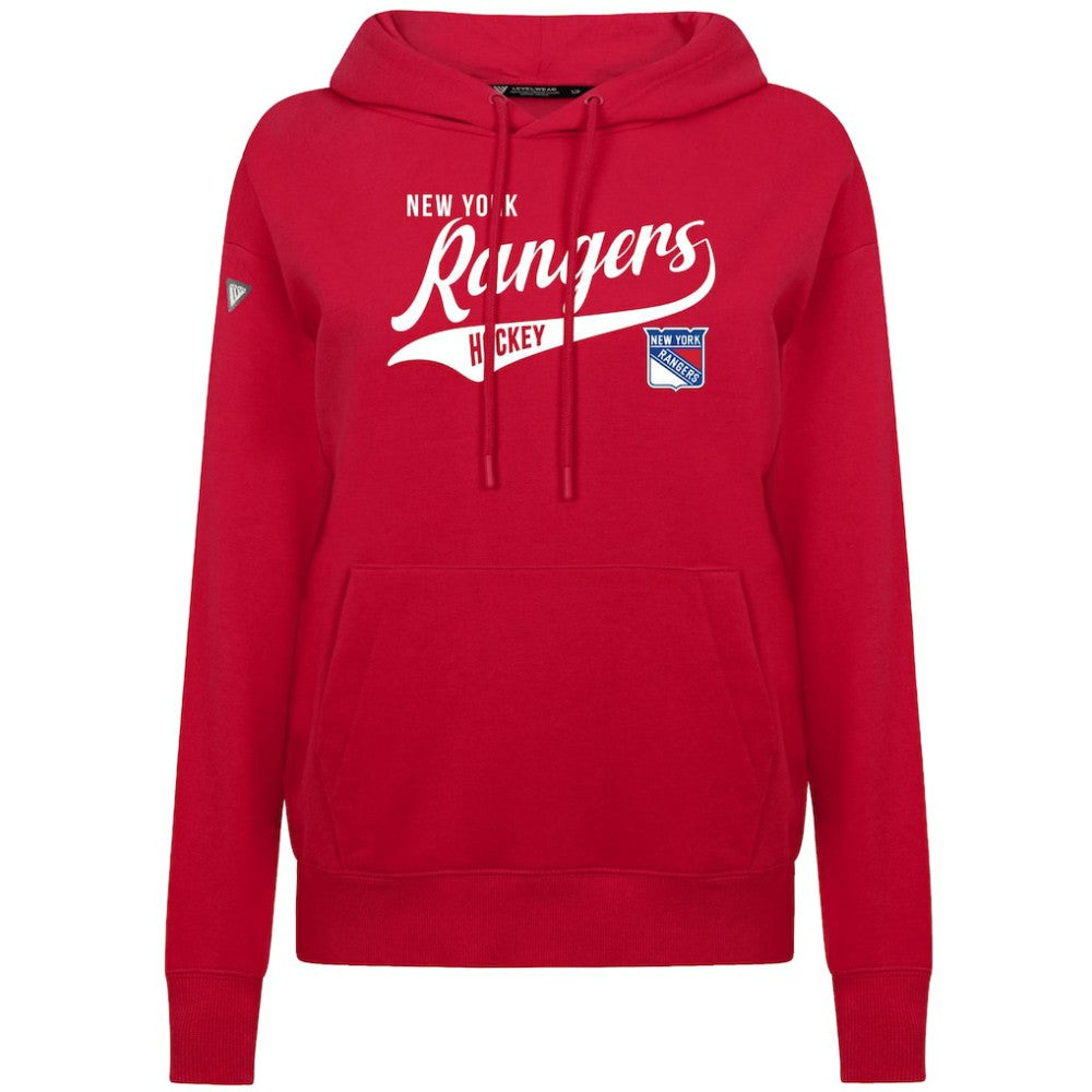 New York Rangers Levelwear Women's Adorn Glide Pullover Hoodie - Red | NHL on sale