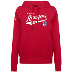 New York Rangers Levelwear Women's Adorn Glide Pullover Hoodie - Red | NHL on sale