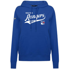 New York Rangers Levelwear Women's Adorn Glide Pullover Hoodie - Royal | NHL Clearance