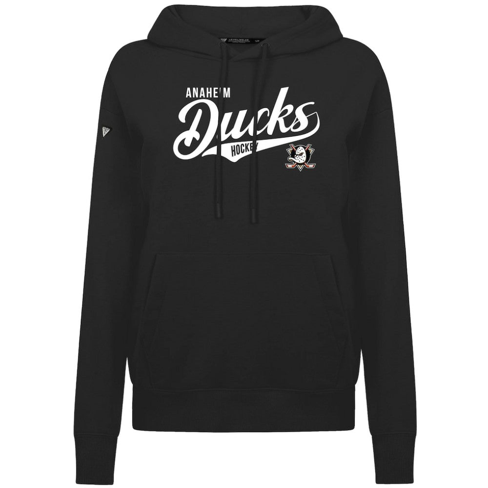 Anaheim Ducks Levelwear Women's Adorn Glide Pullover Hoodie - Black | NHL sale