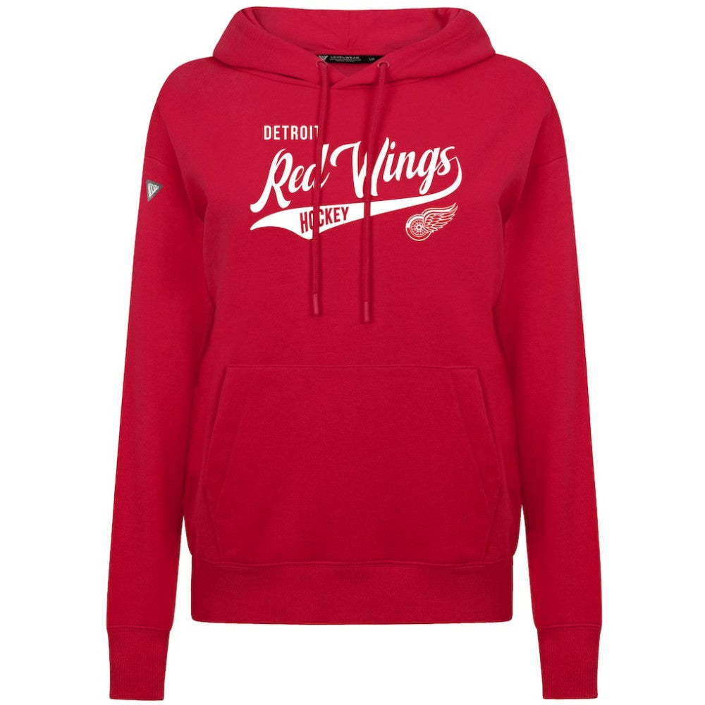 Detroit Red Wings Levelwear Women's Adorn Glide Pullover Hoodie - Red | NHL near me