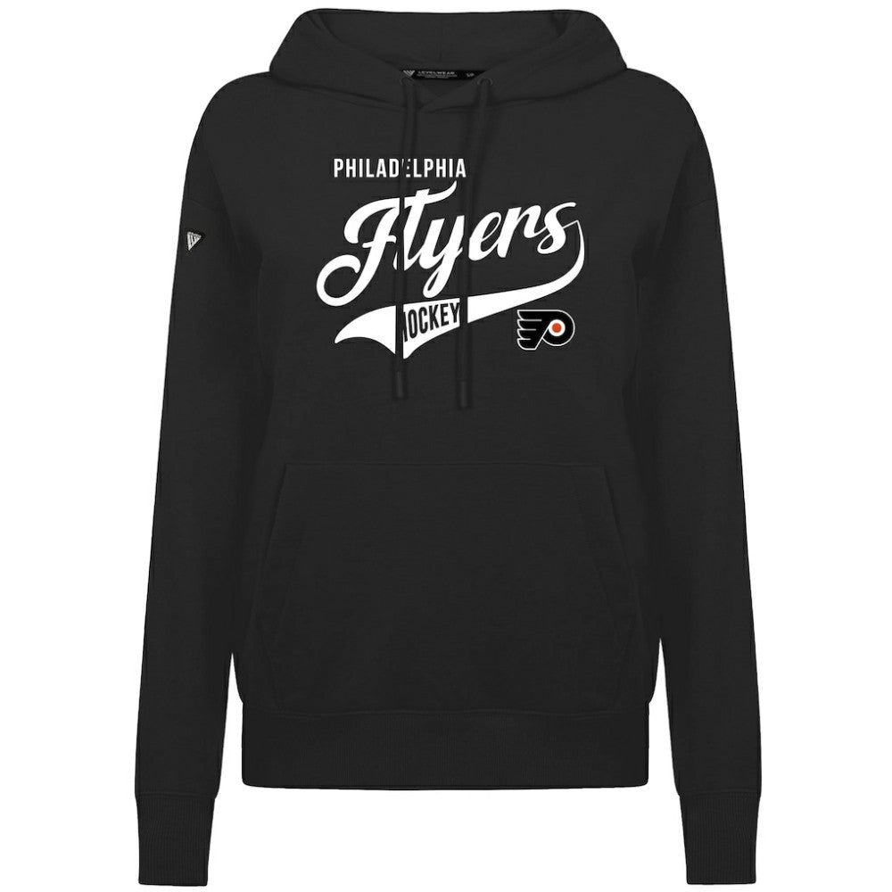 Philadelphia Flyers Levelwear Women's Adorn Glide Pullover Hoodie - Black | NHL near me
