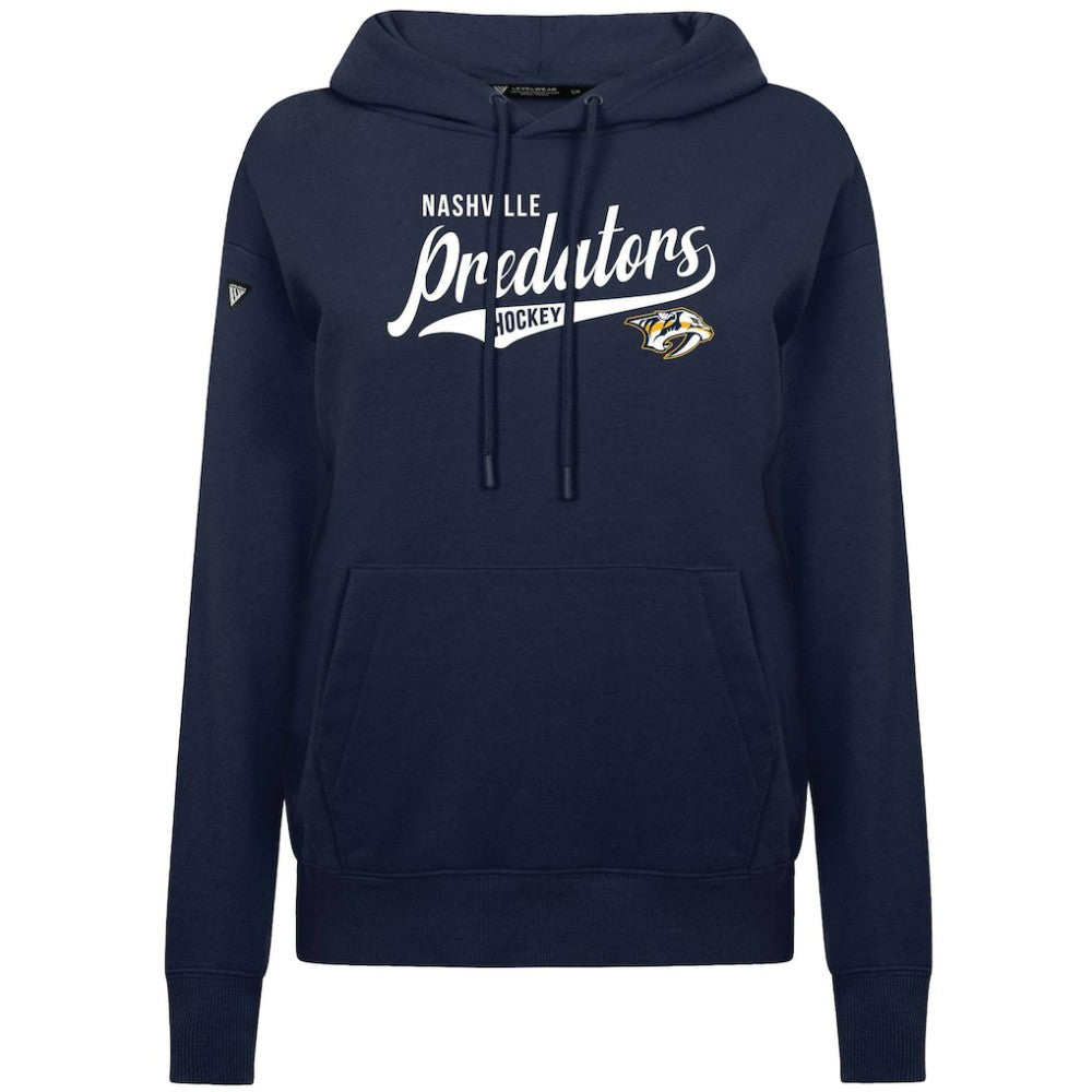 Nashville Predators Levelwear Women's Adorn Glide Pullover Hoodie - Navy | NHL online