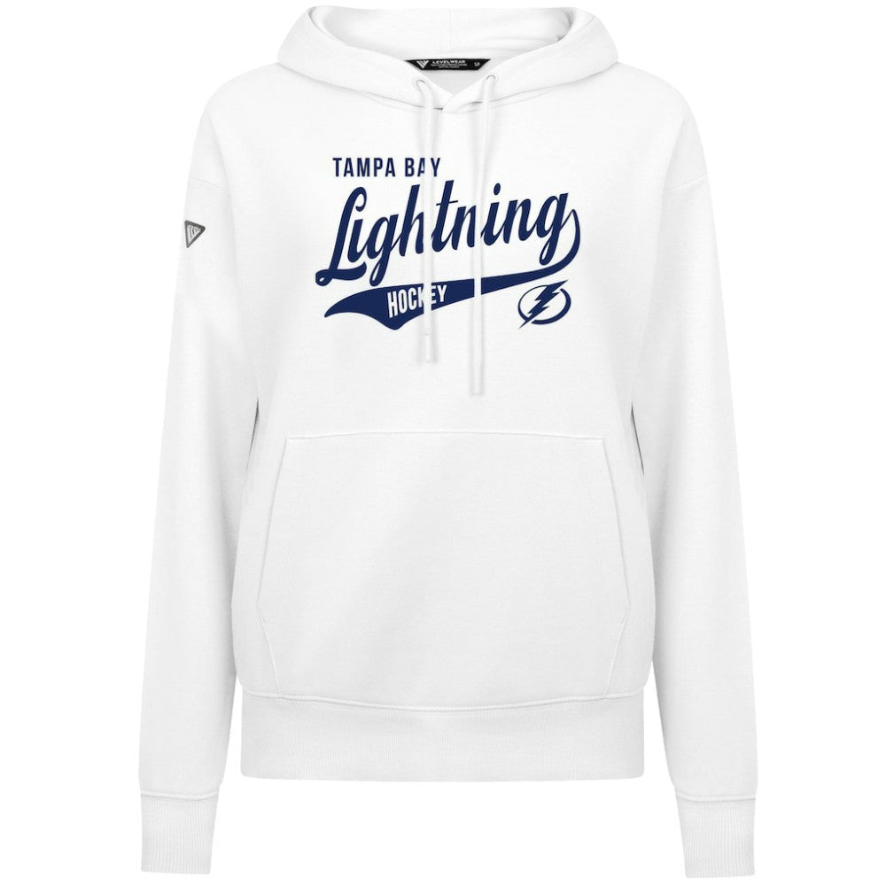 Tampa Bay Lightning Levelwear Women's Adorn Glide Pullover Hoodie - White | NHL discount