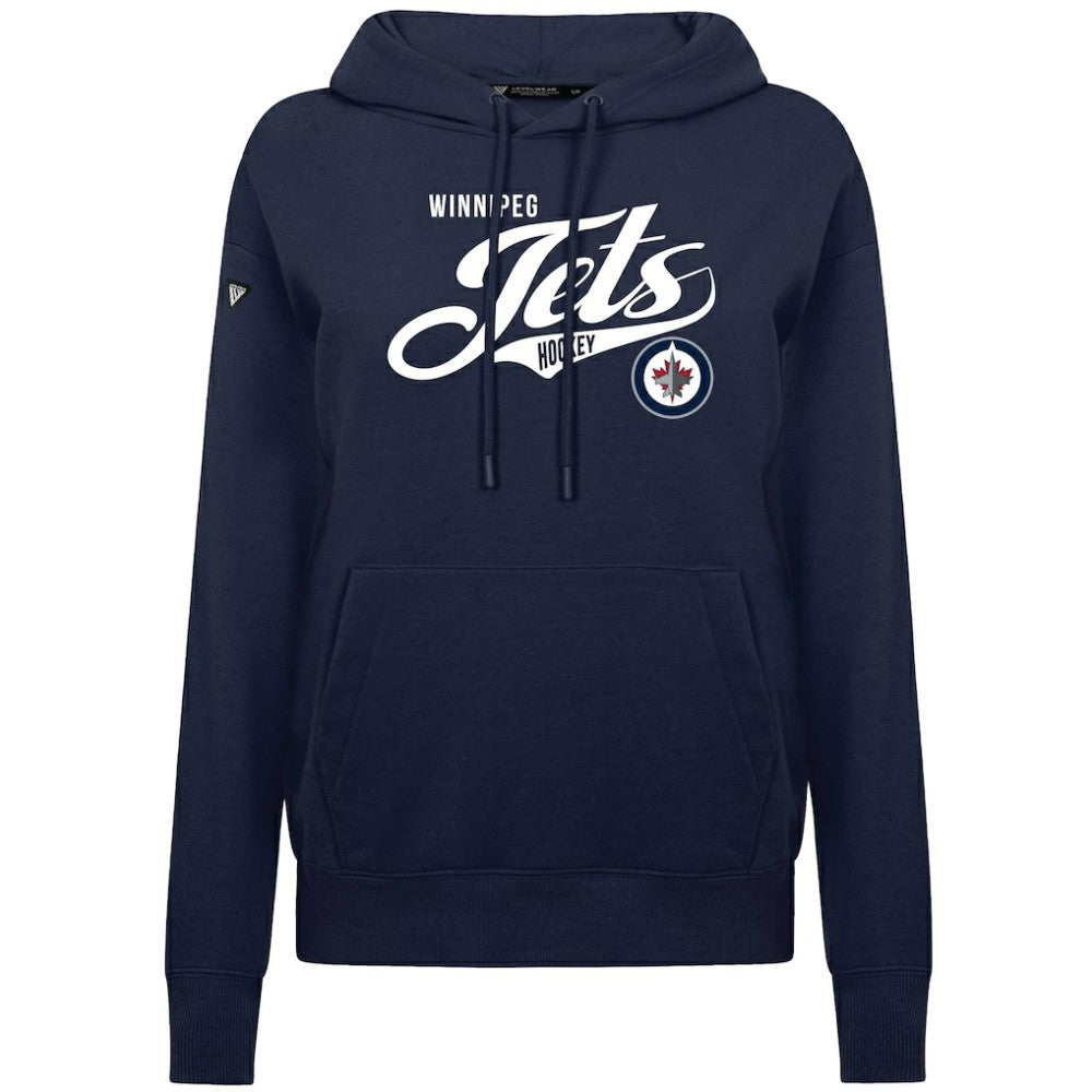 Winnipeg Jets Levelwear Women's Adorn Glide Pullover Hoodie - Navy | NHL on sale
