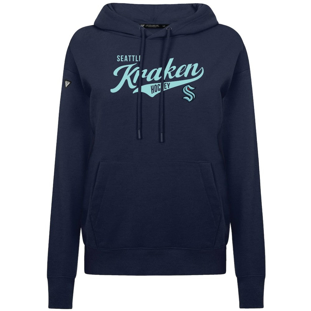 Seattle Kraken Levelwear Women's Adorn Glide Pullover Hoodie - Deep Sea Blue | NHL near me