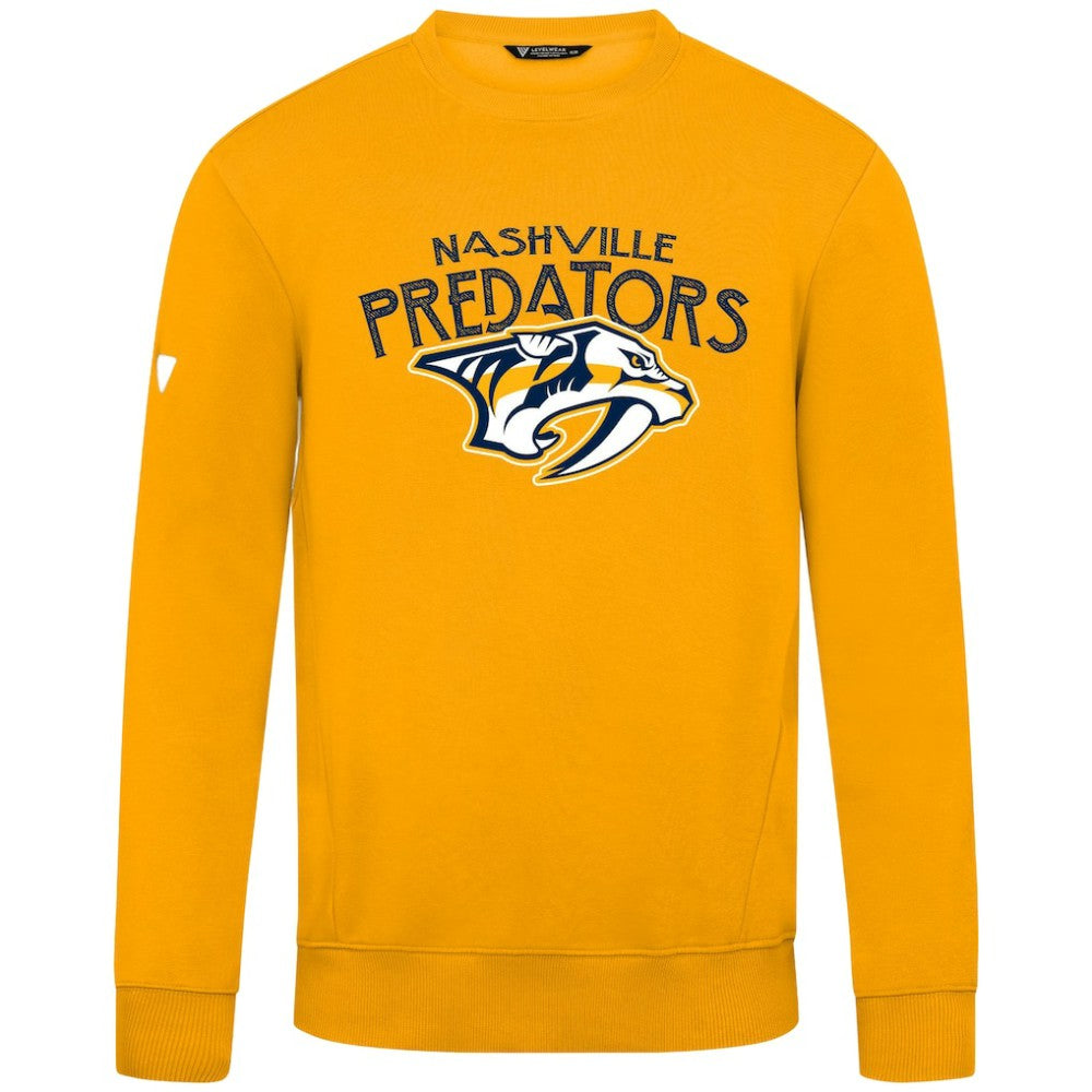 Nashville Predators Levelwear Zane Mission Sweatshirt - Gold | NHL near me