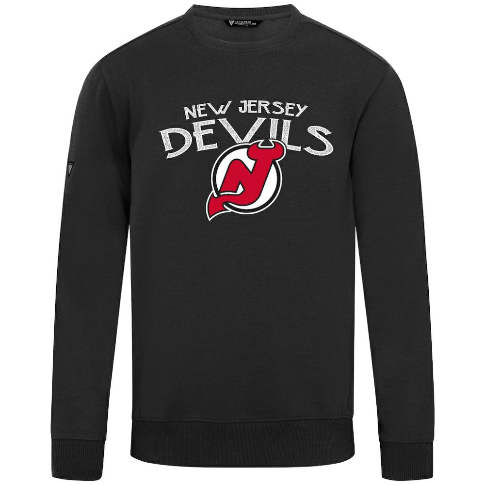 New Jersey Devils Levelwear Zane Mission Sweatshirt - Black | NHL Lifestyle