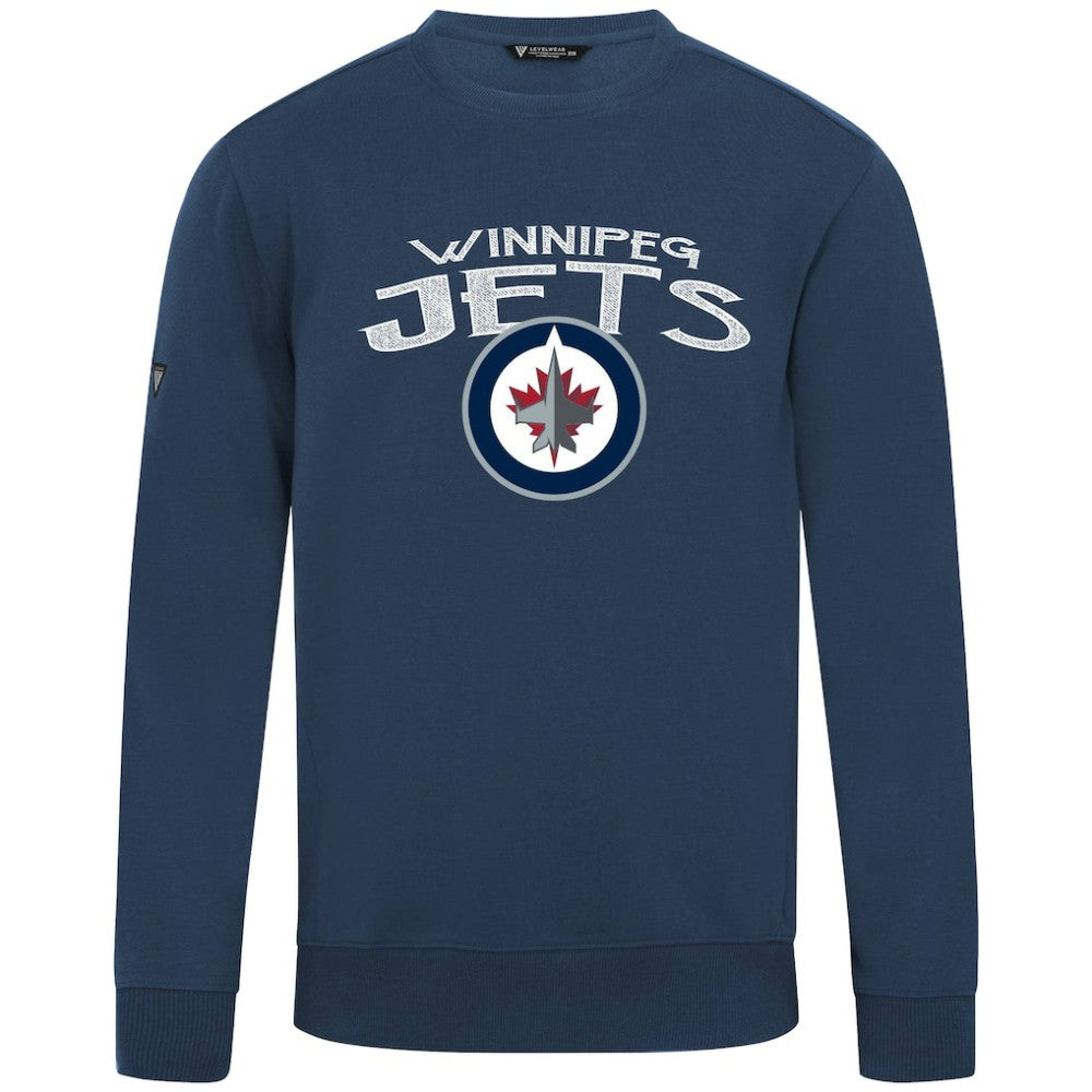 Winnipeg Jets Levelwear Zane Mission Sweatshirt - Navy | NHL sale