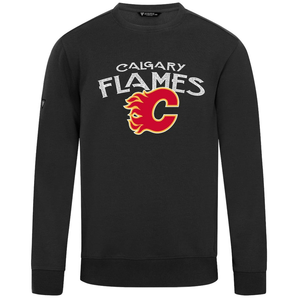Calgary Flames Levelwear Zane Mission Sweatshirt - Black | NHL Lifestyle