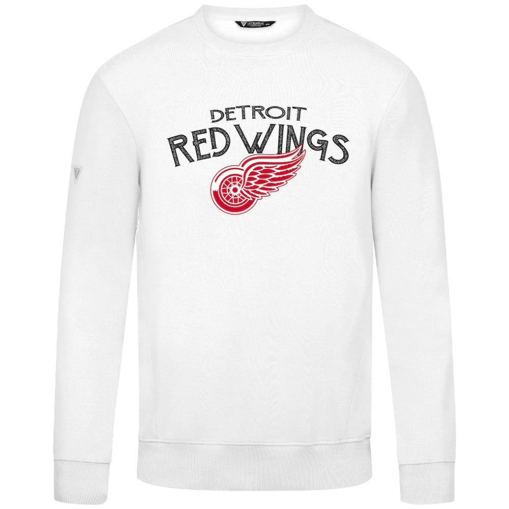 Detroit Red Wings Levelwear Zane Mission Sweatshirt - White | NHL Clearance