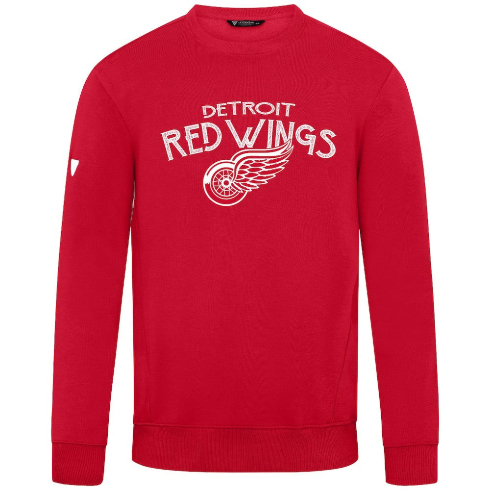 Detroit Red Wings Levelwear Zane Mission Sweatshirt - Red | NHL Clearance