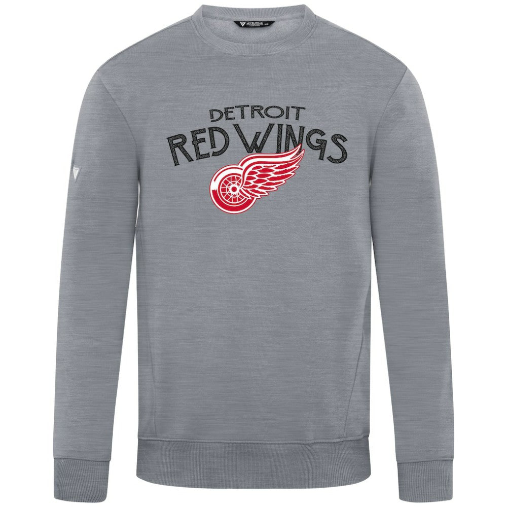 Detroit Red Wings Levelwear Zane Mission Sweatshirt - Gray | NHL discount