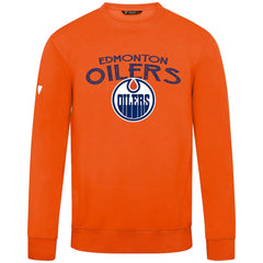 Edmonton Oilers Levelwear Zane Mission Sweatshirt - Orange | NHL Lifestyle