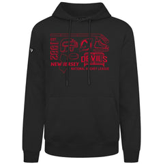 New Jersey Devils Levelwear Podium Campaign Pullover Hoodie - Black | NHL Lifestyle