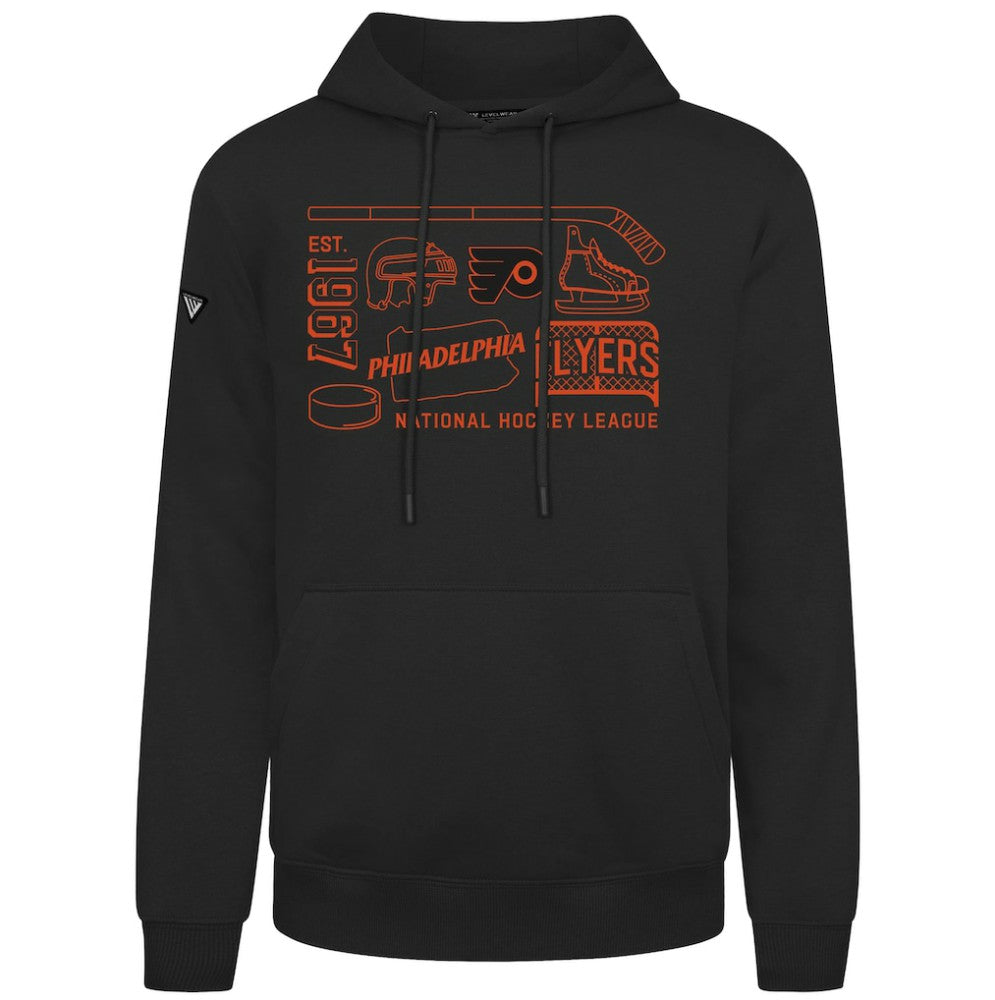 Philadelphia Flyers Levelwear Podium Campaign Pullover Hoodie - Black | NHL online