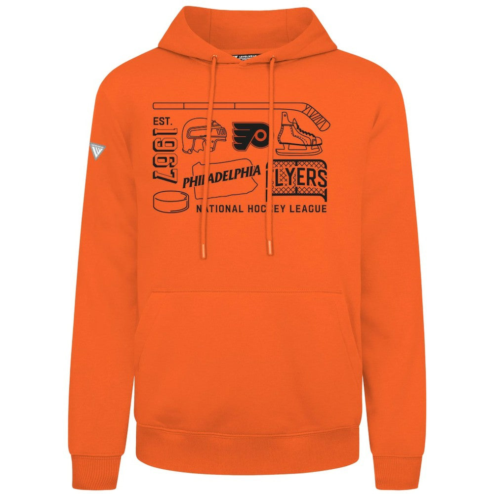 Philadelphia Flyers Levelwear Podium Campaign Pullover Hoodie - Orange | NHL online