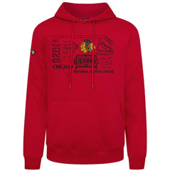 Chicago Blackhawks Levelwear Podium Campaign Pullover Hoodie - Red | NHL near me