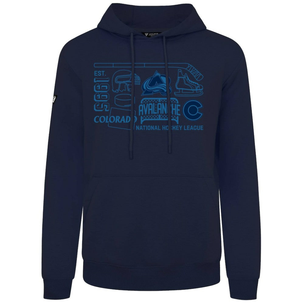 Colorado Avalanche Levelwear Podium Campaign Pullover Hoodie - Navy | NHL online