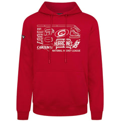 Carolina Hurricanes Levelwear Podium Campaign Pullover Hoodie - Red | NHL on sale
