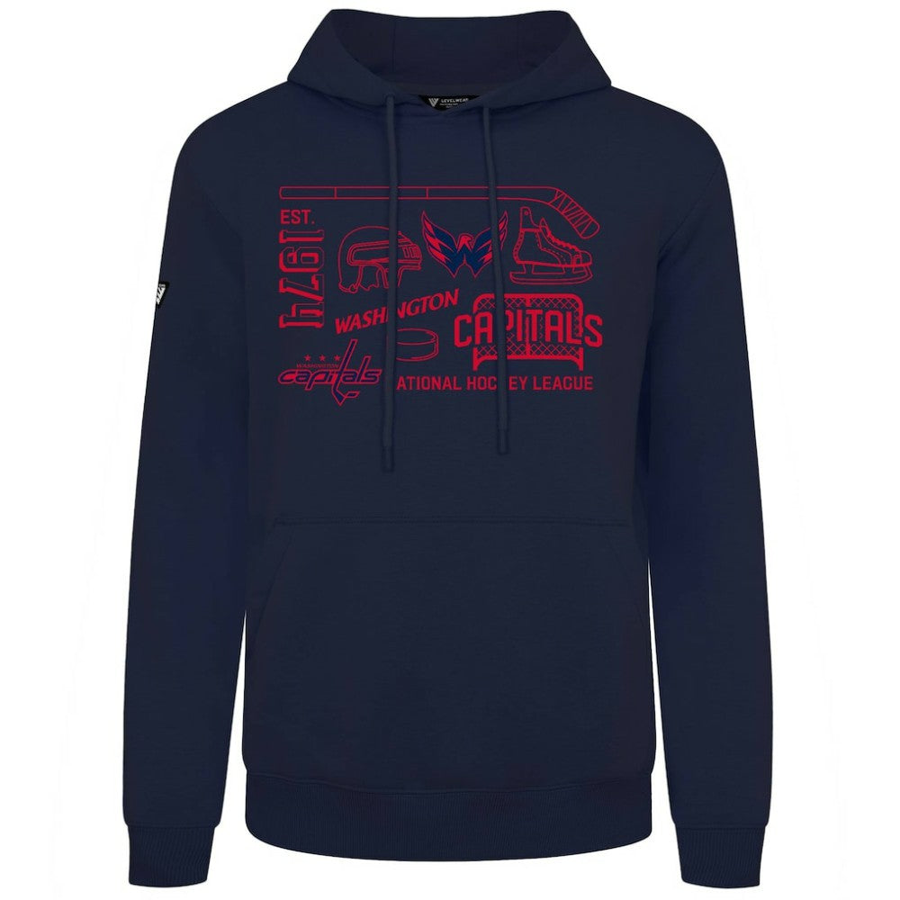 Washington Capitals Levelwear Podium Campaign Pullover Hoodie - Navy | NHL discount