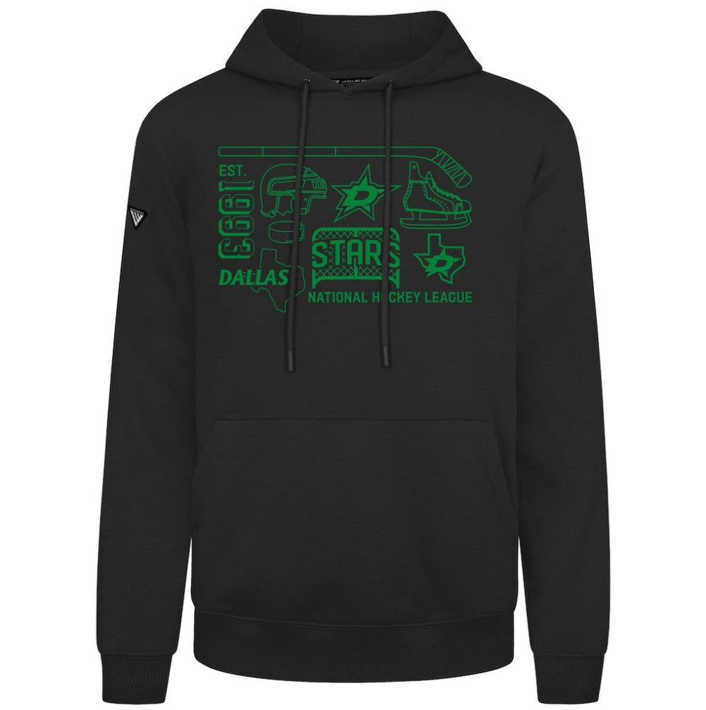 Dallas Stars Levelwear Podium Campaign Pullover Hoodie - Black | NHL sale