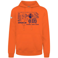 Edmonton Oilers Levelwear Podium Campaign Pullover Hoodie - Orange | NHL online