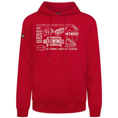 Detroit Red Wings Levelwear Podium Campaign Pullover Hoodie - Red | NHL discount