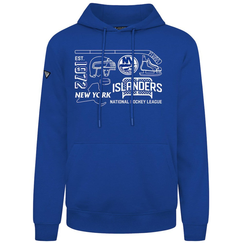 New York Islanders Levelwear Podium Campaign Pullover Hoodie - Royal | NHL Lifestyle