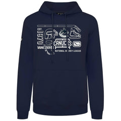 Vancouver Canucks Levelwear Podium Campaign Pullover Hoodie - Navy | NHL sale