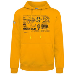 Pittsburgh Penguins Levelwear Podium Campaign Pullover Hoodie - Gold | NHL online
