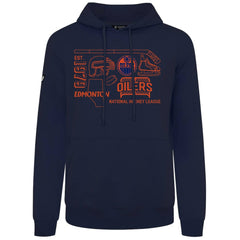 Edmonton Oilers Levelwear Podium Campaign Pullover Hoodie - Navy | NHL sale