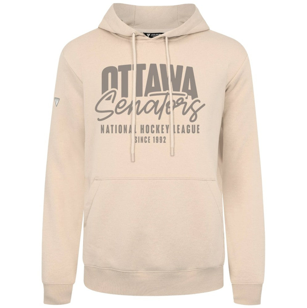 Ottawa Senators Levelwear Podium Response Pullover Hoodie - Khaki | NHL discount