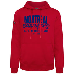 Montreal Canadiens Levelwear Podium Response Pullover Hoodie - Red | NHL on sale
