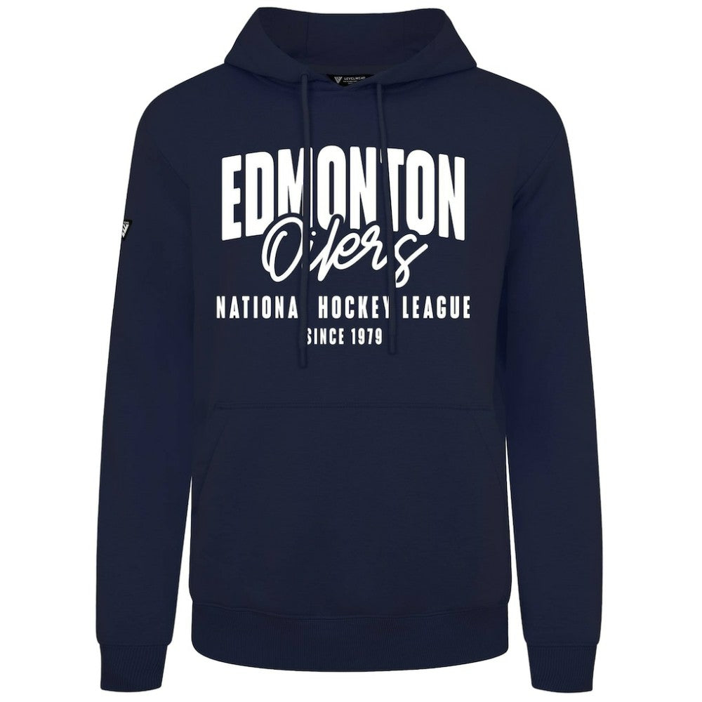 Edmonton Oilers Levelwear Podium Response Pullover Hoodie - Navy | NHL sale