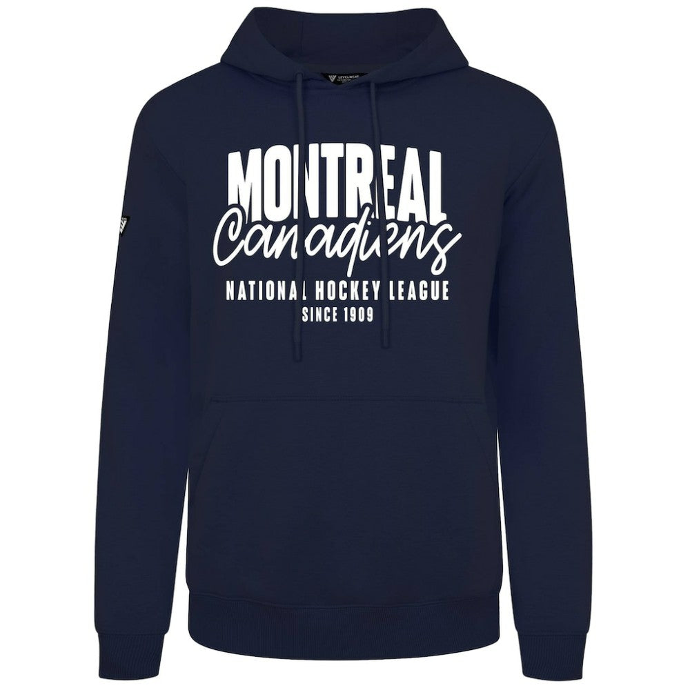 Montreal Canadiens Levelwear Podium Response Pullover Hoodie - Navy | NHL near me