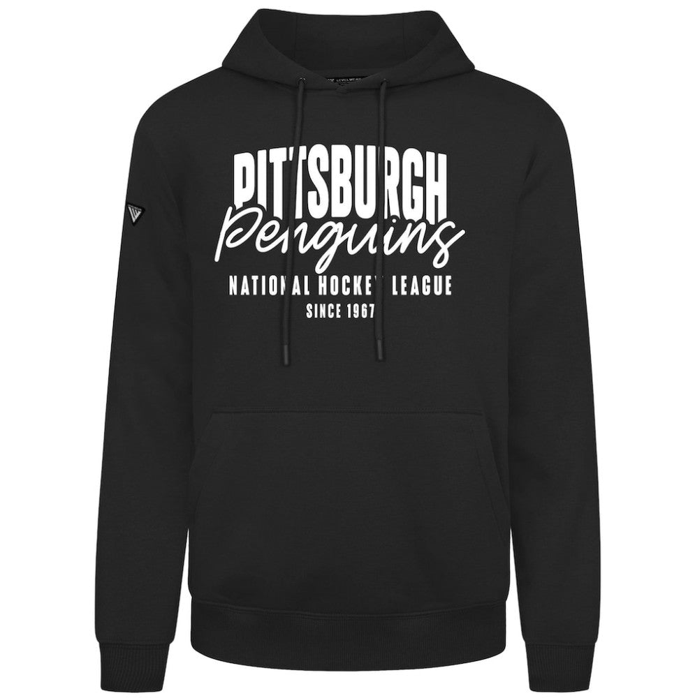 Pittsburgh Penguins Levelwear Podium Response Pullover Hoodie - Black | NHL Lifestyle