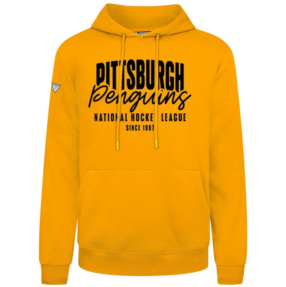 Pittsburgh Penguins Levelwear Podium Response Pullover Hoodie - Gold | NHL on sale