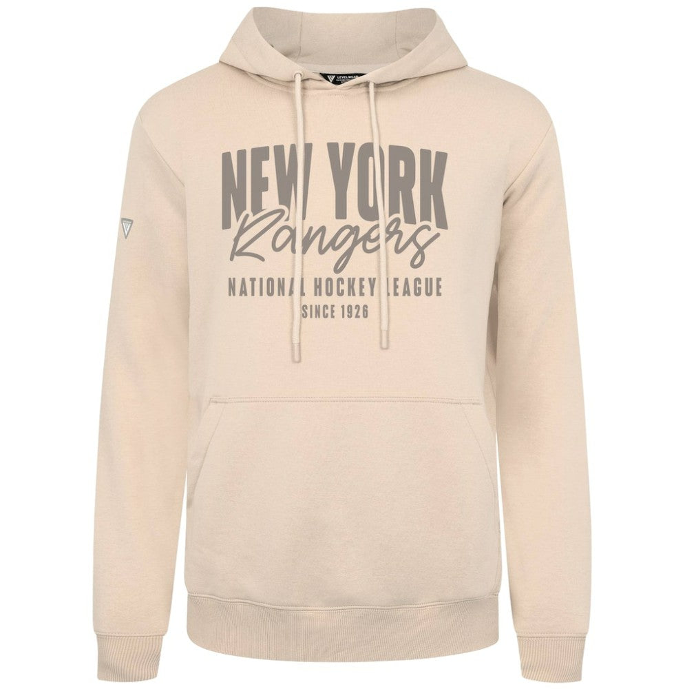 New York Rangers Levelwear Podium Response Pullover Hoodie - Khaki | NHL sale