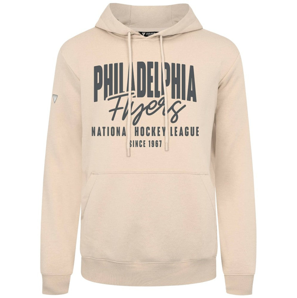 Philadelphia Flyers Levelwear Podium Response Pullover Hoodie - Khaki | NHL Lifestyle