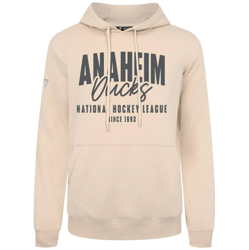 Anaheim Ducks Levelwear Podium Response Pullover Hoodie - Khaki | NHL Clearance