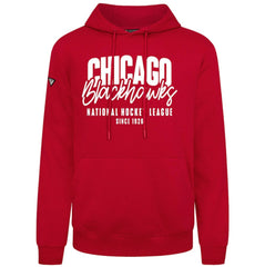 Chicago Blackhawks Levelwear Podium Response Pullover Hoodie - Red | NHL near me