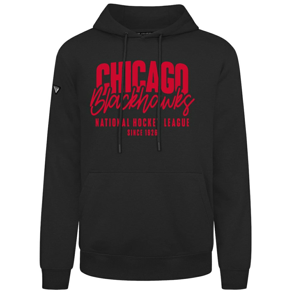 Chicago Blackhawks Levelwear Podium Response Pullover Hoodie - Black | NHL sale