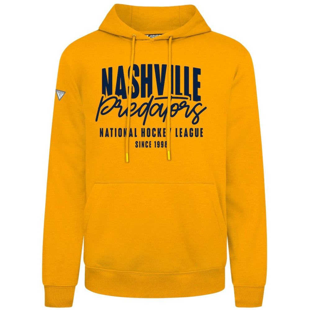 Nashville Predators Levelwear Podium Response Pullover Hoodie - Gold | NHL online
