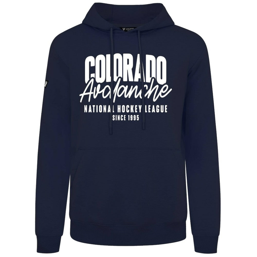 Colorado Avalanche Levelwear Podium Response Pullover Hoodie - Navy | NHL discount