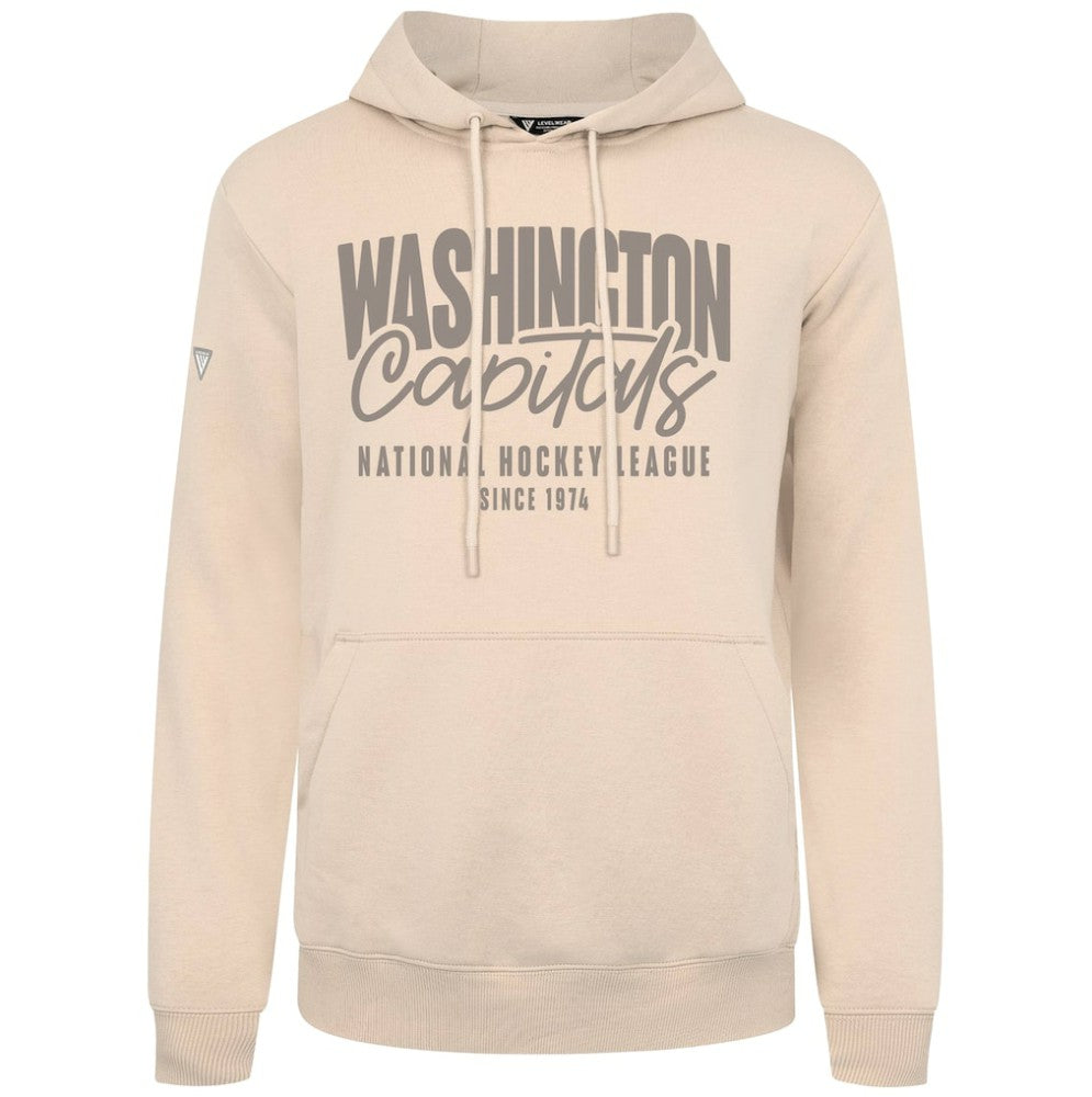 Washington Capitals Levelwear Podium Response Pullover Hoodie - Khaki | NHL on sale